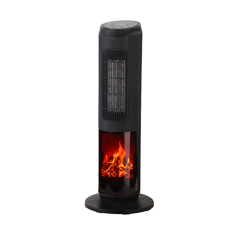 Riscaldatore della torre di ceramica elettrica a fiamma 3D con telecomando