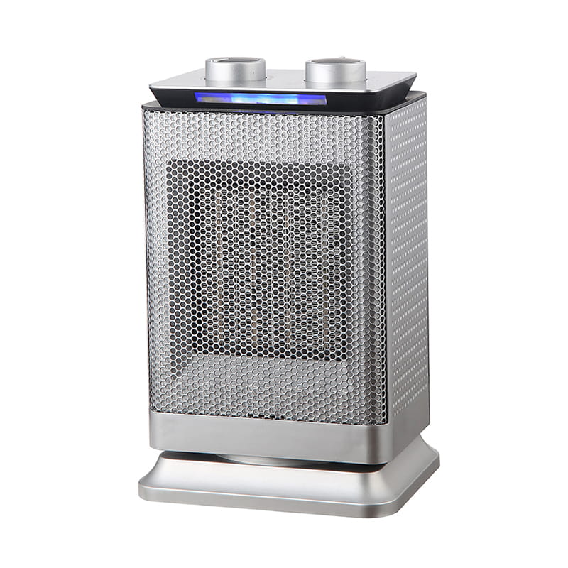 Riscaldatore in ceramica spazio oscillante da 1500 W con luce a LED 